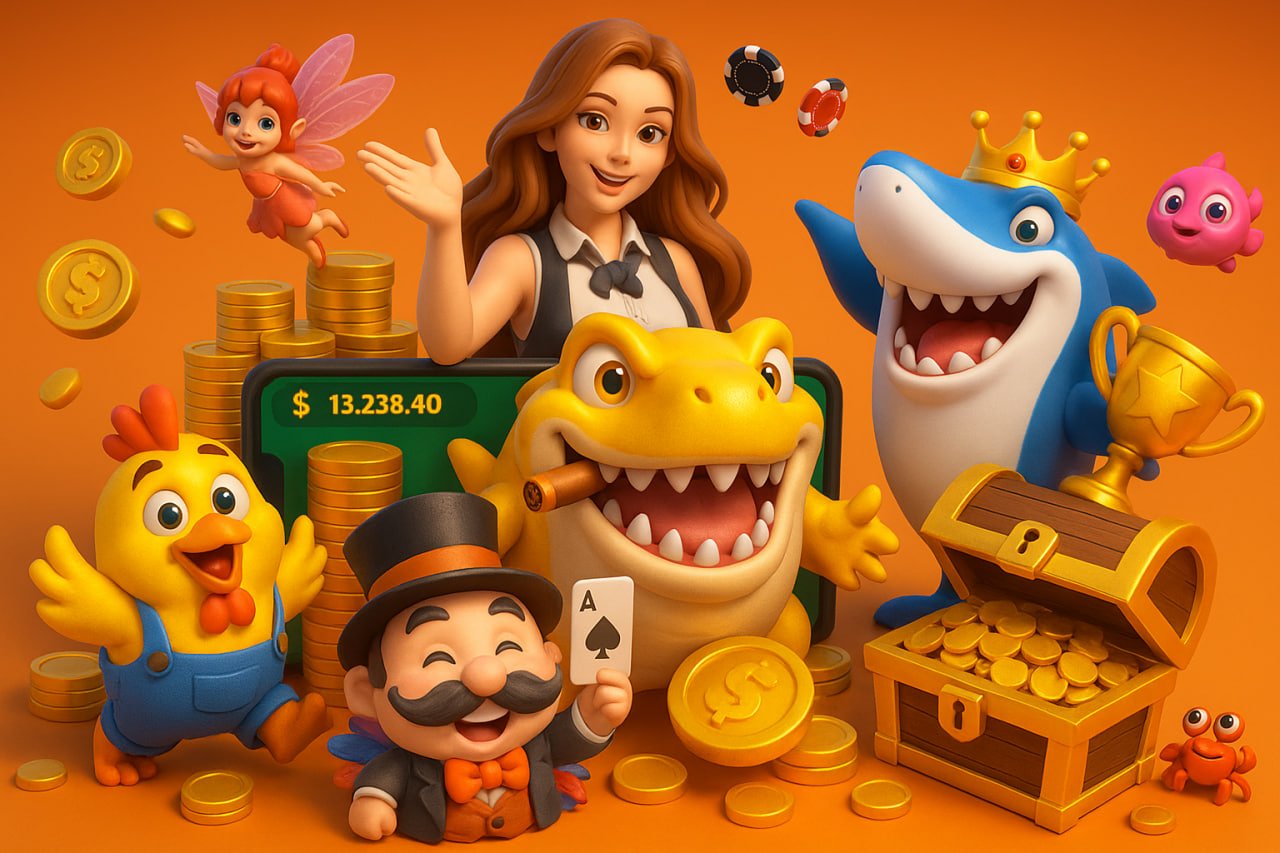 Multiple Fishing Games themes available on modaljitu login platform